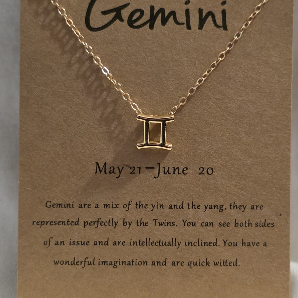 Gemini Gold Necklace